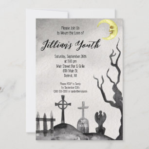 Death to My Youth, Twenties, Birthday Party Invitation