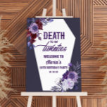 Death To Twenties 30th Birthday Party Welcome Sign<br><div class="desc">This is a Death To My Twenties Floral 30th Birthday Party Welcome Sign!</div>
