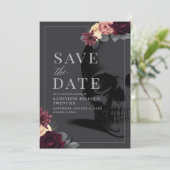 Death to your 20's Party Save the Date with Flower Invitation (Standing Front)