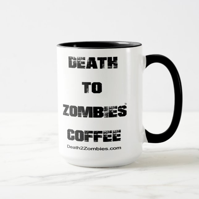 Death to Zombies Coffee Mug (Right)