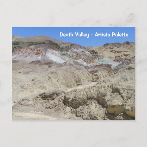 Death ValleyArtists Palette Postcard Postcard