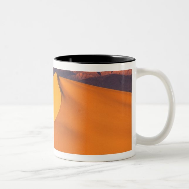 Death Valley at Dawn. California Two-Tone Coffee Mug (Right)