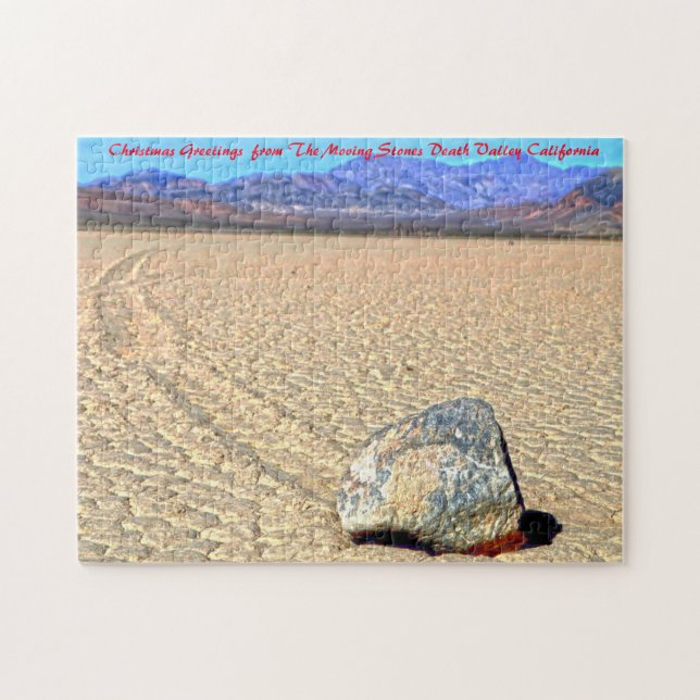 Death Valley California. Christmas Greetings Jigsaw Puzzle (Horizontal)