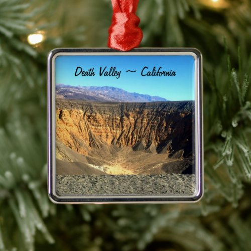 Death Valley California Christmas Metal Ornament