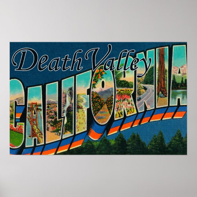 Death Valley, California - Large Letter Scenes 2 Poster (Front)