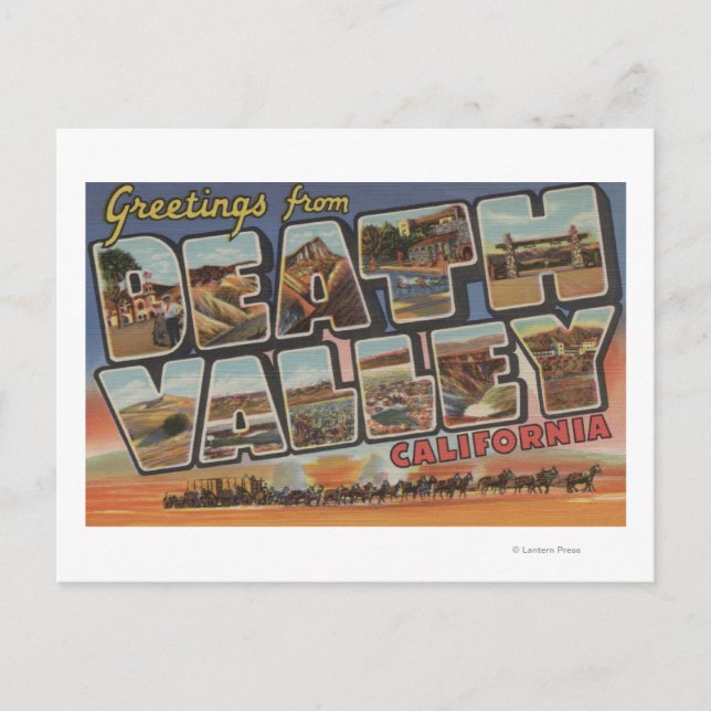 Death Valley, California - Large Letter Scenes Postcard (Front)
