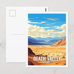 Death Valley California USA Famous Travel Places Postcard