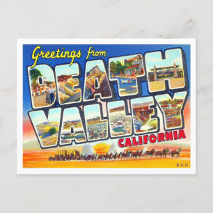 Death Valley, California Vintage Big Letters Postcard