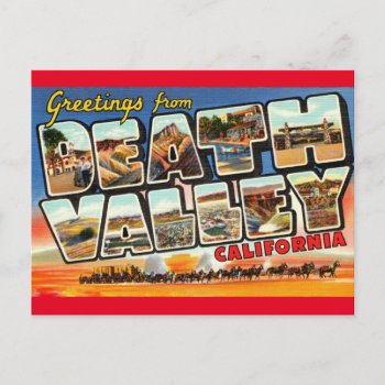 Death Valley California Vintage Greeting Postcard by TheTimeCapsule at Zazzle