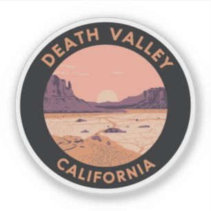 Death Valley California Vintage Travel Sticker