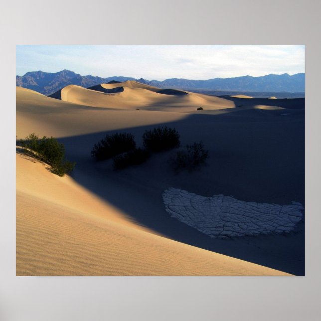 Death Valley Dunes in the Morning Poster (Front)