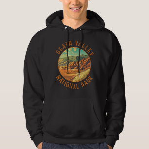 Death Valley National Park Art Distressed Circle Hoodie
