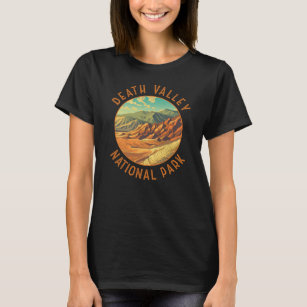 Death Valley National Park Art Distressed Circle T-Shirt