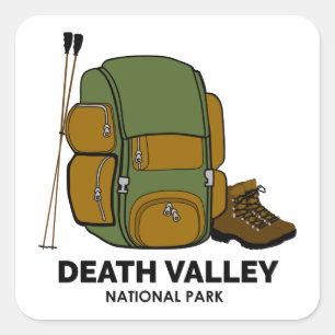 Death Valley National Park Backpack Square Sticker