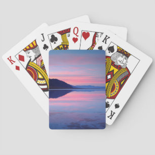 Death Valley National Park. Badwater at dawn Poker Cards