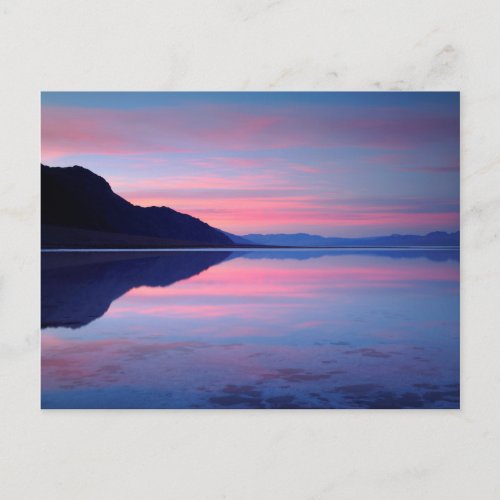 Death Valley National Park Badwater at dawn Postcard