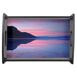 Death Valley National Park. Badwater at dawn Serving Tray