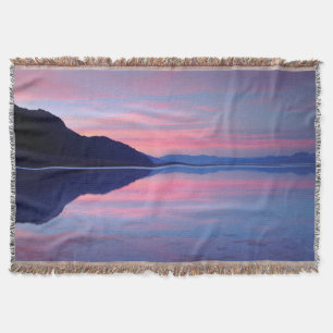 Death Valley National Park. Badwater at dawn Throw Blanket