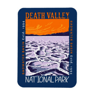 Death Valley National Park Badwater Basin Vintage Magnet