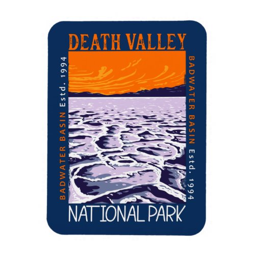  Death Valley National Park Badwater Basin Vintage Magnet