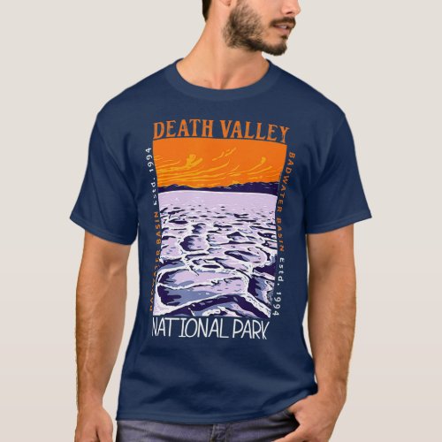 Death Valley National Park Badwater Basin Vintage  T_Shirt