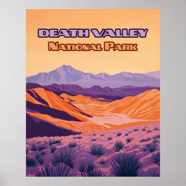 Death Valley National Park California Nevada Poster (Front)