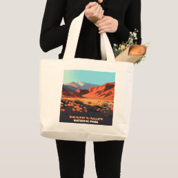 Death Valley National Park California Poppies Large Tote Bag