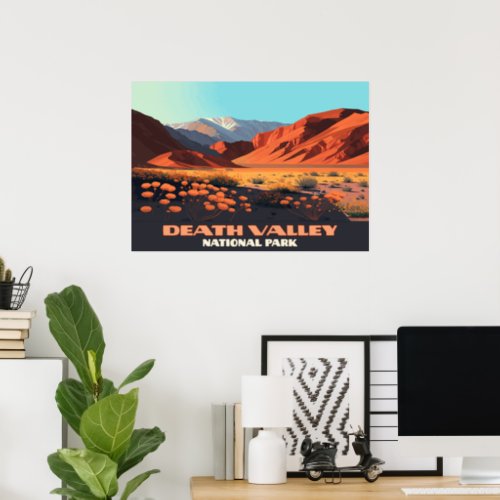 Death Valley National Park California Poppies Poster