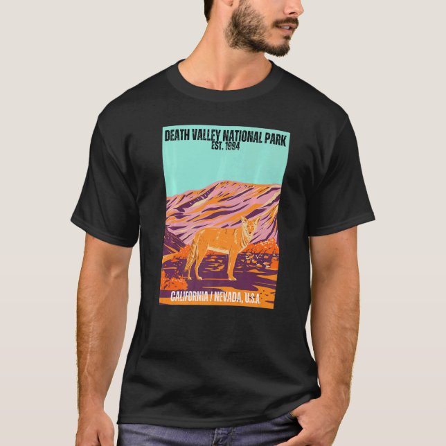 Death Valley National Park California State Souven T-Shirt (Front)