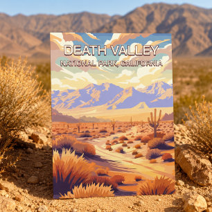 Death Valley National Park California Vintage Postcard