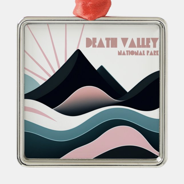 Death Valley National Park Colored Hills Metal Ornament (Front)