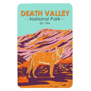 Death Valley National Park Coyote Vintage Magnet