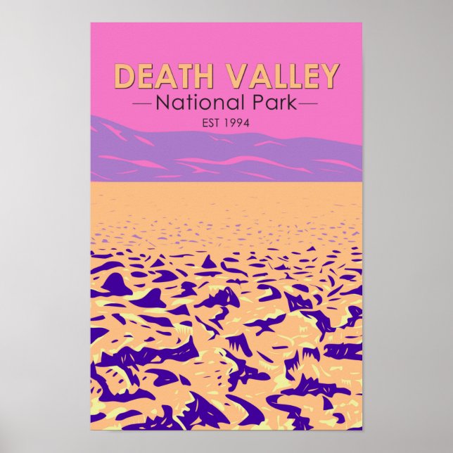  Death Valley National Park Devil’s Golf Course  Poster (Front)