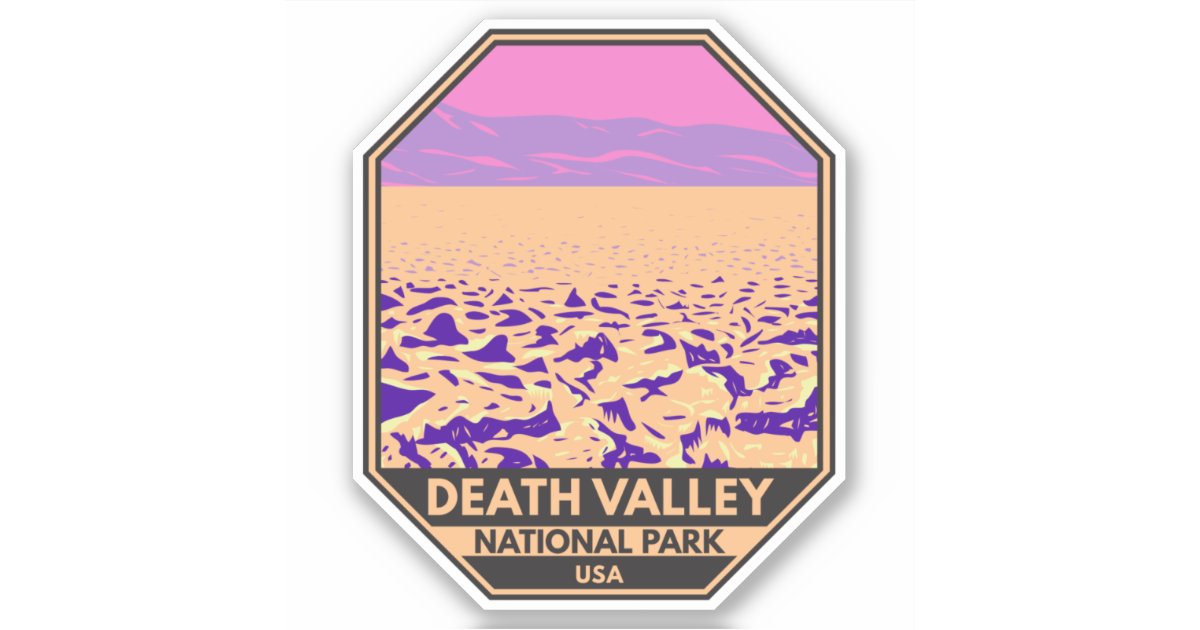 Death Valley National Park Devil’s Golf Course Sticker | Zazzle