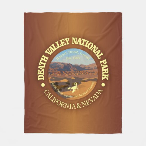 Death Valley National Park Fleece Blanket