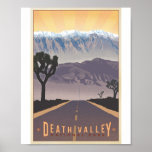 Death Valley National Park Litho Artwork Poster