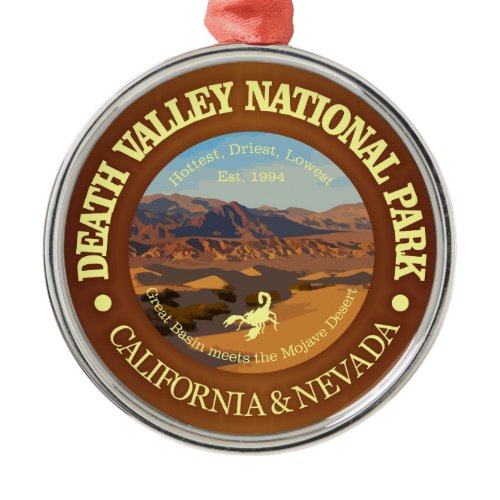 Death Valley National Park Metal Ornament
