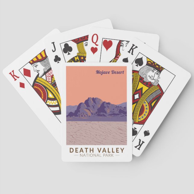 Death Valley National Park Mojave Desert Travel Poker Cards (Back)
