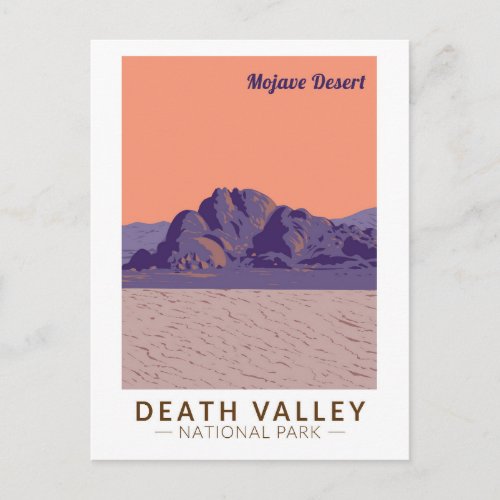 Death Valley National Park Mojave Desert Travel Postcard