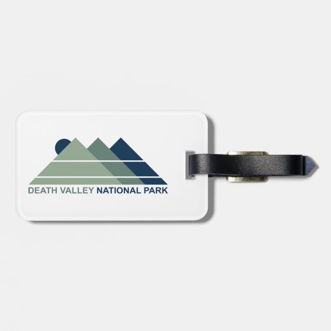 Death Valley National Park Mountain Sun Luggage Tag (Back Horizontal)