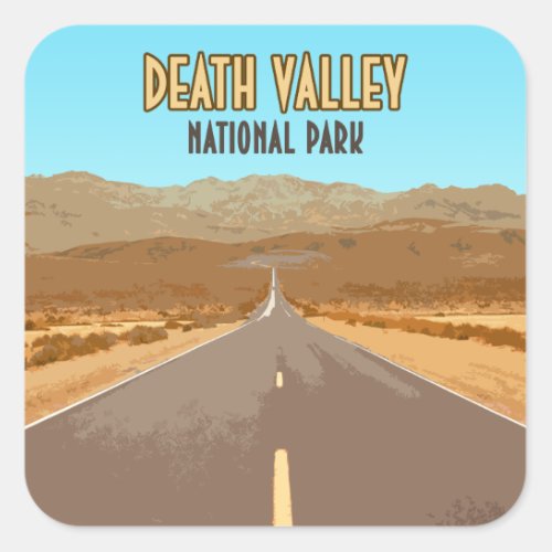 Death Valley National Park Nevada California Square Sticker