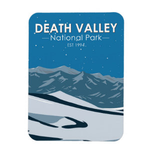 Death Valley National Park Night Sky Vintage Magnet