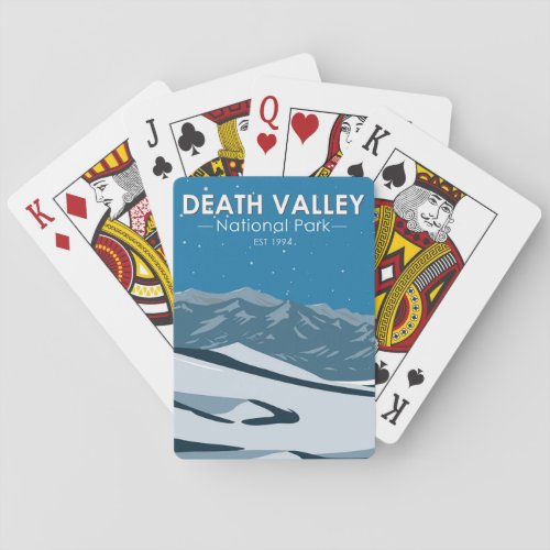  Death Valley National Park Night Sky Vintage  Playing Cards