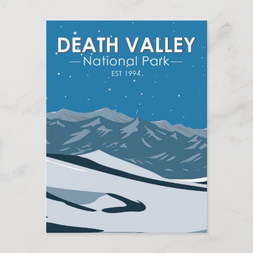  Death Valley National Park Night Sky Vintage Postcard