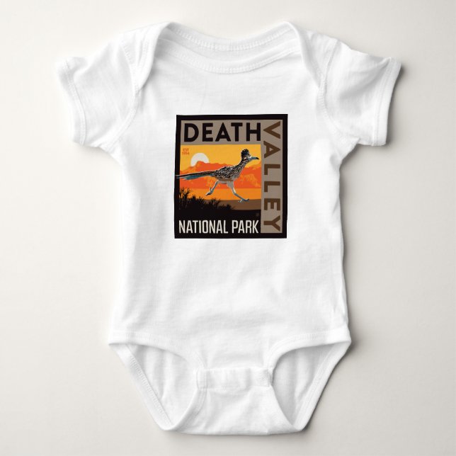 Death Valley National Park | Roadrunner Baby Bodysuit (Front)