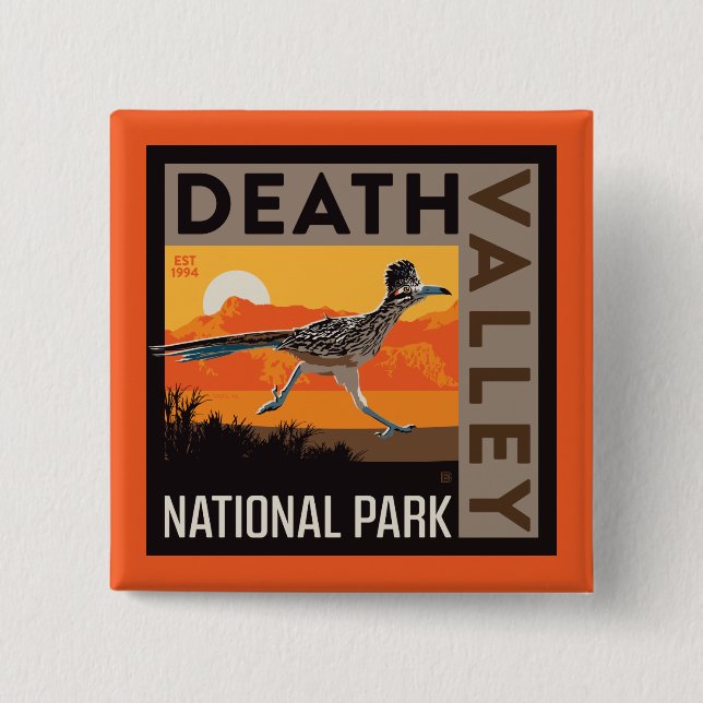 Death Valley National Park | Roadrunner Button (Front)