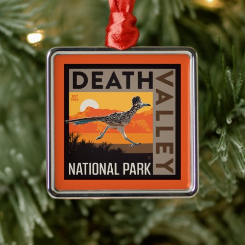 Death Valley National Park  Roadrunner Metal Ornament