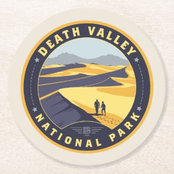Death Valley National Park Round Paper Coaster by AndersonDesignGroup at Zazzle