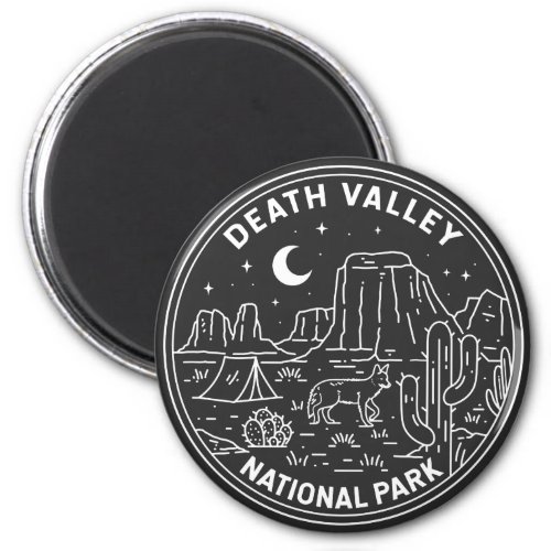 Death Valley National Park Sand Dunes Monoline   Magnet