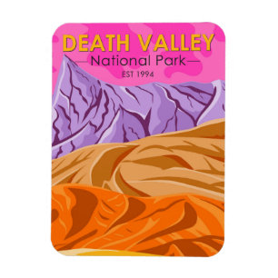 Death Valley National Park Sand Dunes Vintage Magnet